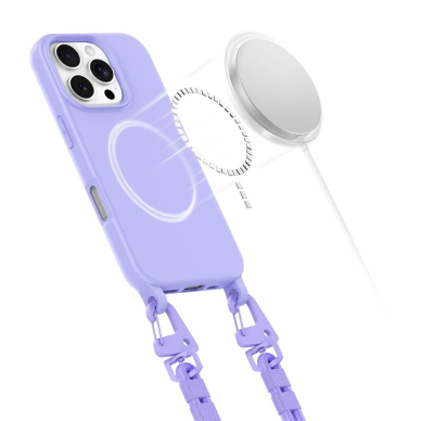 Tech-Protect MagNecklace MagSafe Dėklas Lanyard iPhone 16 Pro Max - violetinis 3 Tech-Protect MagNecklace MagSafe Dėklas Lanyard iPhone 16 Pro Max - violetinis 3