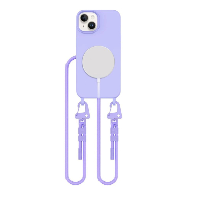 Dėklas Tech-Protect MagNecklace MagSafe iPhone 15 - Lavender Dėklas Tech-Protect MagNecklace MagSafe iPhone 15 - Lavender