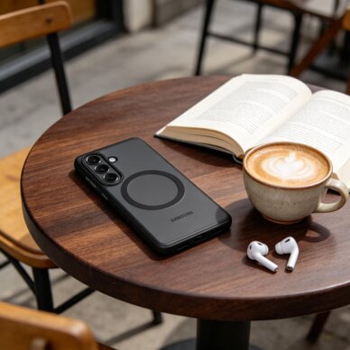 Samsung Galaxy S26+ Tech-Protect MagPeak MagSafe dėklas – juodas 2