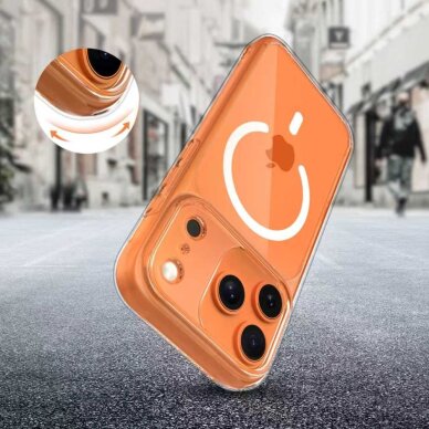iPhone 17 Pro Max Tech-Protect MagPeak MagSafe CC dėklas – skaidrus 5 iPhone 17 Pro Max Tech-Protect MagPeak MagSafe CC dėklas – skaidrus 5