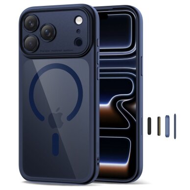 iPhone 17 Pro Max Tech-Protect MagPeak MagSafe CC dėklas – skaidriai tamsiai mėlynas 1 iPhone 17 Pro Max Tech-Protect MagPeak MagSafe CC dėklas – skaidriai tamsiai mėlynas 1