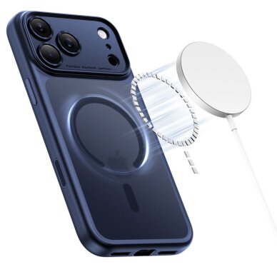 iPhone 17 Pro Max Tech-Protect Magpeak MagSafe CC dėklas – matinės tamsiai mėlynos spalvos 2