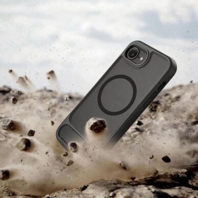 Iphone 16e / Iphone 17e / 17e Tech-Protect MagRack MagSafe dėklas – juodas 4 Iphone 16e / Iphone 17e / 17e Tech-Protect MagRack MagSafe dėklas – juodas 4