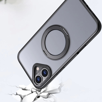 iPhone 16e – Tech-Protect MagRing MagSafe dėklas - Matinis juodas 2