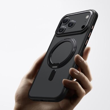 iPhone 17 Pro dėklas Tech-Protect MagRing su MagSafe – matinės juodos spalvos 2 iPhone 17 Pro dėklas Tech-Protect MagRing su MagSafe – matinės juodos spalvos 2