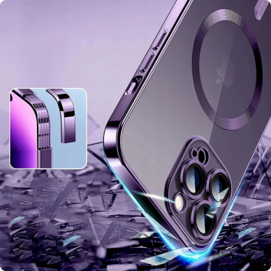 Tech-Protect MagShine Line MagSafe Dėklas iPhone 15 - gold 3 Tech-Protect MagShine Line MagSafe Dėklas iPhone 15 - gold 3