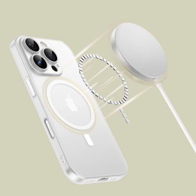 Tech-Protect MagSlim MagSafe Dėklas iPhone 16 Pro Max - Baltas 2 Tech-Protect MagSlim MagSafe Dėklas iPhone 16 Pro Max - Baltas 2