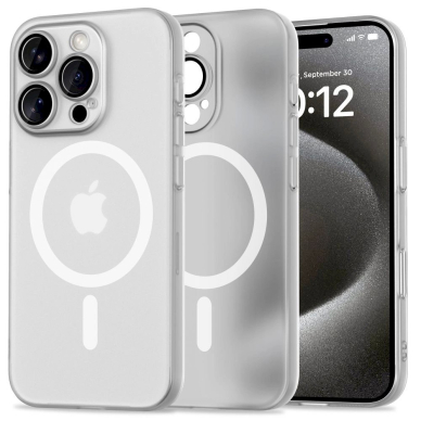 Tech-Protect MagSlim MagSafe Dėklas iPhone 16 Pro Max - Baltas Tech-Protect MagSlim MagSafe Dėklas iPhone 16 Pro Max - Baltas