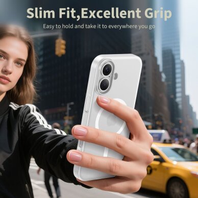 iPhone 17 dėklas Tech-Protect MagSlim su MagSafe – matinės baltos spalvos 3 iPhone 17 dėklas Tech-Protect MagSlim su MagSafe – matinės baltos spalvos 3