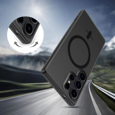 Samsung Galaxy S25 Edge – Tech-Protect MagSlim MagSafe dėklas - Matinis juodas 3 Samsung Galaxy S25 Edge – Tech-Protect MagSlim MagSafe dėklas - Matinis juodas 3