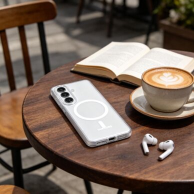 Samsung Galaxy S26 Tech-Protect MagSlim MagSafe dėklas – matinis skaidrus 5 Samsung Galaxy S26 Tech-Protect MagSlim MagSafe dėklas – matinis skaidrus 5