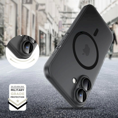 Tech-Protect MagSlim MagSafe iPhone 16 Dėklas - Juodas 4 Tech-Protect MagSlim MagSafe iPhone 16 Dėklas - Juodas 4