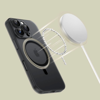 Tech-Protect MagSlim MagSafe iPhone 16e Dėklas - Matinis Juodas 1