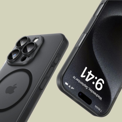 Tech-Protect MagSlim MagSafe iPhone 16e Dėklas - Matinis Juodas 2