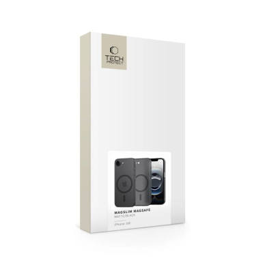 Tech-Protect MagSlim MagSafe iPhone 16e Dėklas - Matinis Juodas 4
