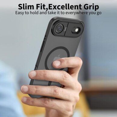 iPhone 17 Air dėklas Tech-Protect MagStand MagSafe – matinės juodos 3 iPhone 17 Air dėklas Tech-Protect MagStand MagSafe – matinės juodos 3