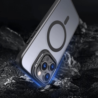 Tech-Protect MagStand MagSafe Dėklas Stand iPhone 16 Pro - permatomas 3 Tech-Protect MagStand MagSafe Dėklas Stand iPhone 16 Pro - permatomas 3