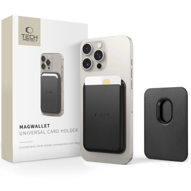 – Tech-Protect MagWallet MagSafe kortelių dėklas - Juodas – Tech-Protect MagWallet MagSafe kortelių dėklas - Juodas