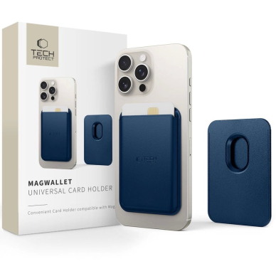 – Tech-Protect MagWallet MagSafe dėklas - Mėlynas