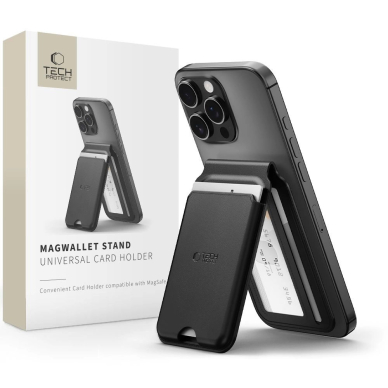 Universalus – Tech-Protect MagWallet Stand MagSafe dėklas - Juodas
