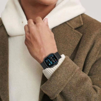 Tech-Protect Milano Apyrankė Apple Watch 6 / 7 / 8 / 9 / 10 / SE / Ultra 1 / 2 (44 / 45 / 46 / 49 MM) - Juodas 3 Tech-Protect Milano Apyrankė Apple Watch 6 / 7 / 8 / 9 / 10 / SE / Ultra 1 / 2 (44 / 45 / 46 / 49 MM) - Juodas 3