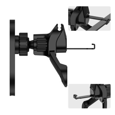 Automobilinis laikiklis Tech-Protect MM15W-V6 magnetinis MagSafe vėdinimo angai – juodas 5 Automobilinis laikiklis Tech-Protect MM15W-V6 magnetinis MagSafe vėdinimo angai – juodas 5