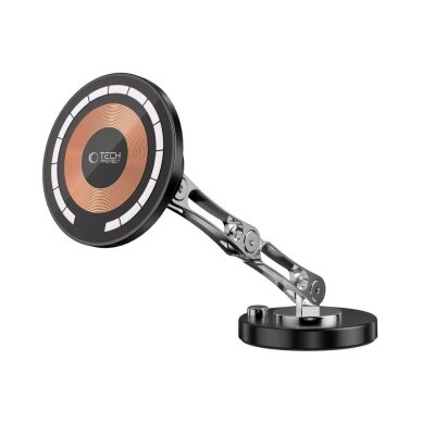 Automobilinis laikiklis Tech-Protect MM15W-V8 magnetinis MagSafe 15W prietaisų skydeliui – juodas 2