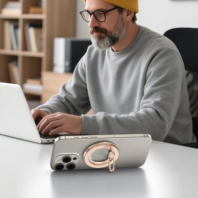 Telefono laikiklis Tech-Protect MMR600 su MagSafe – auksinis 3