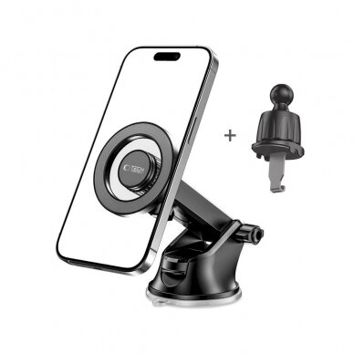 Tech-Protect N51 Car Telfono laikiklis MagSafe Cockpit/Air Vent - Juodas 6 Tech-Protect N51 Car Telfono laikiklis MagSafe Cockpit/Air Vent - Juodas 6