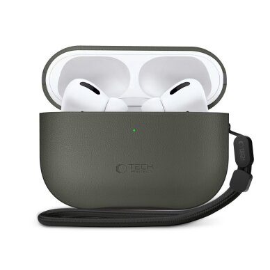 AirPods Pro 3 Tech-Protect NaturalFit dėklas – žalias 1