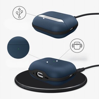AirPods Pro 3 Tech-Protect NaturalFit dėklas – tamsiai mėlynas 6