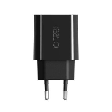 Sieninis įkroviklis Tech-Protect NC20W USB-C 1 jungties PD20W – juodas 3 Sieninis įkroviklis Tech-Protect NC20W USB-C 1 jungties PD20W – juodas 3
