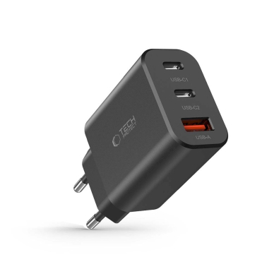 Tech-Protect NC30W network Įkroviklis 2x USB-C PD 30W / USB-A QC 3.0 - Juodas 5 Tech-Protect NC30W network Įkroviklis 2x USB-C PD 30W / USB-A QC 3.0 - Juodas 5
