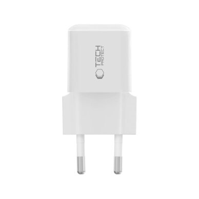 Sieninis įkroviklis Tech-Protect NCM25 USB-C PD 25W – baltas 2 Sieninis įkroviklis Tech-Protect NCM25 USB-C PD 25W – baltas 2