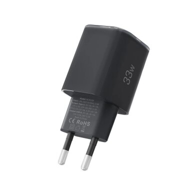 Sieninis įkroviklis Tech-Protect NCM33W 2 jungčių PD33W/QC3.0 – juodas 3 Sieninis įkroviklis Tech-Protect NCM33W 2 jungčių PD33W/QC3.0 – juodas 3