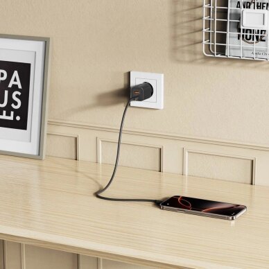 Sieninis įkroviklis Tech-Protect NCM33W 2 jungčių PD33W/QC3.0 – juodas 6