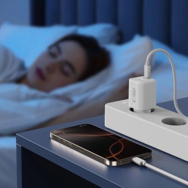 Sieninis įkroviklis Tech-Protect NCM33W 2 jungčių PD33W/QC3.0 – baltas 5 Sieninis įkroviklis Tech-Protect NCM33W 2 jungčių PD33W/QC3.0 – baltas 5