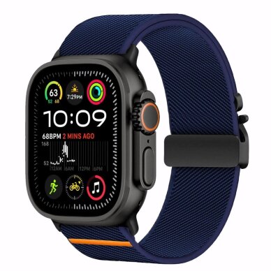 Apple Watch 44 / 45 / 46 / 49 mm Tech-Protect Nylon Clasp nailoninis dirželis – tamsiai mėlynas 1 Apple Watch 44 / 45 / 46 / 49 mm Tech-Protect Nylon Clasp nailoninis dirželis – tamsiai mėlynas 1