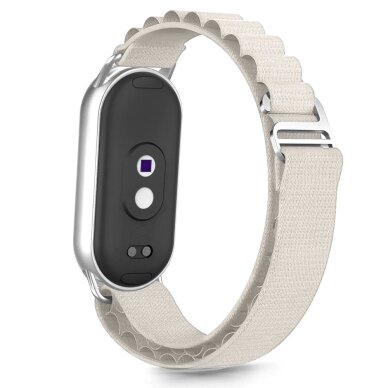 Xiaomi Smart Band 8 / 9 / 10 / NFC Tech-Protect Nylon Pro nailoninis dirželis – smėlinis 1 Xiaomi Smart Band 8 / 9 / 10 / NFC Tech-Protect Nylon Pro nailoninis dirželis – smėlinis 1