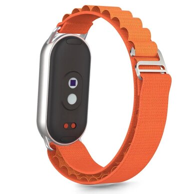Xiaomi Smart Band 8 / 9 / 10 / NFC Tech-Protect Nylon Pro nailoninis dirželis – oranžinis 1