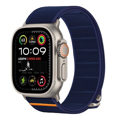 Apple Watch 44 / 45 / 46 / 49 mm Tech-Protect Nylon Slip nailoninis dirželis – tamsiai mėlynas 3 Apple Watch 44 / 45 / 46 / 49 mm Tech-Protect Nylon Slip nailoninis dirželis – tamsiai mėlynas 3