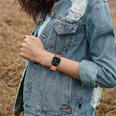 Apple Watch 40 / 41 / 42 mm Tech-Protect Nailoninis dirželis – oranžinis 1