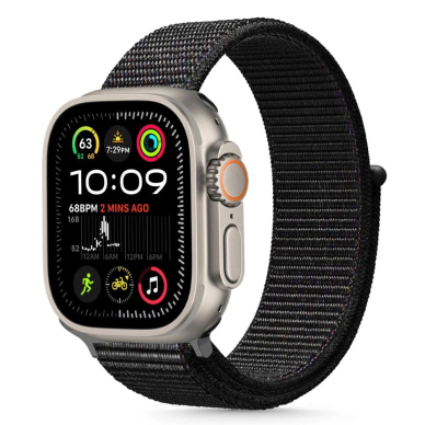 Apple Watch 44 / 45 / 46 / 49 mm Tech-Protect Nailoninis dirželis – juodas Apple Watch 44 / 45 / 46 / 49 mm Tech-Protect Nailoninis dirželis – juodas