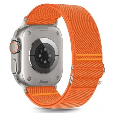 Apple Watch 44 / 45 / 46 / 49 mm Tech-Protect Nylon nailoninis dirželis – oranžinis Apple Watch 44 / 45 / 46 / 49 mm Tech-Protect Nylon nailoninis dirželis – oranžinis
