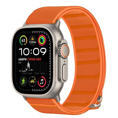 Apple Watch 44 / 45 / 46 / 49 mm Tech-Protect Nylon nailoninis dirželis – oranžinis 1