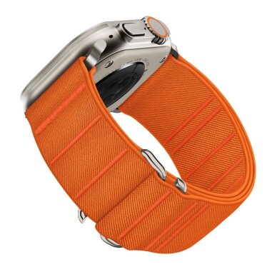 Apple Watch 44 / 45 / 46 / 49 mm Tech-Protect Nylon nailoninis dirželis – oranžinis 2