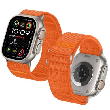 Apple Watch 44 / 45 / 46 / 49 mm Tech-Protect Nylon nailoninis dirželis – oranžinis 3