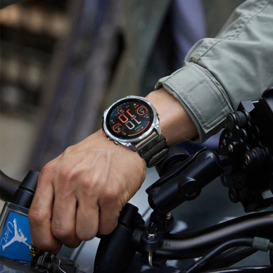Garmin Fenix 5 / 6 / 6 PRO / 7 / 8 (47 mm) / E Tech-Protect Nailoninis dirželis – juodas 3