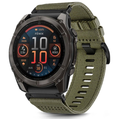 Garmin Fenix 5X / 5X PLUS / 6X / 6X PRO / 7X / 8 (51 mm) Tech-Protect Nailoninis dirželis – žalias 2
