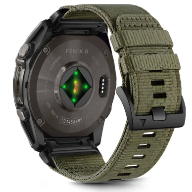 Garmin Fenix 5X / 5X PLUS / 6X / 6X PRO / 7X / 8 (51 mm) Tech-Protect Nailoninis dirželis – žalias